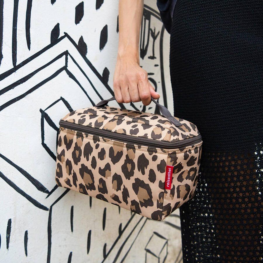 Reisenthel toilettas Travelling Beautycase met panterprint bruin - Foto 2