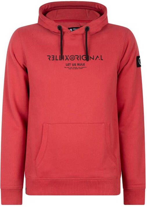 Rellix hoodie met logo rood