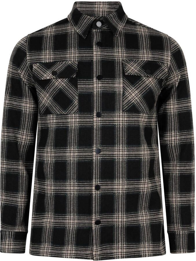RELLIX Jongens Overhemden Shirt Jacket Big Check Zwart - Foto 2