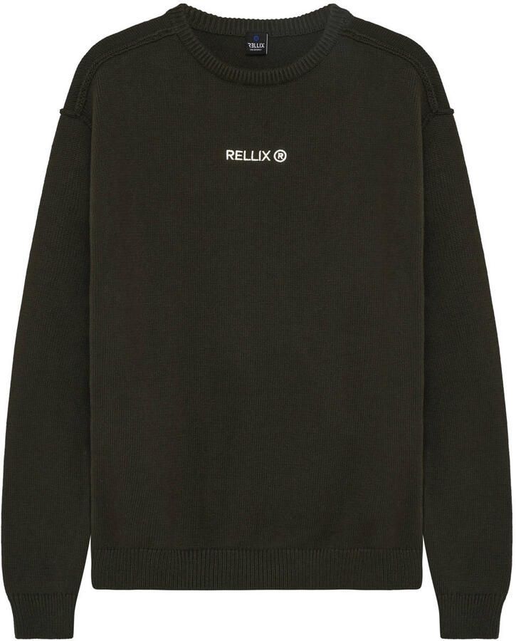RELLIX Jongens Truien & Vesten Loose Fit Knitwear Backprint Donkergroen - Foto 3