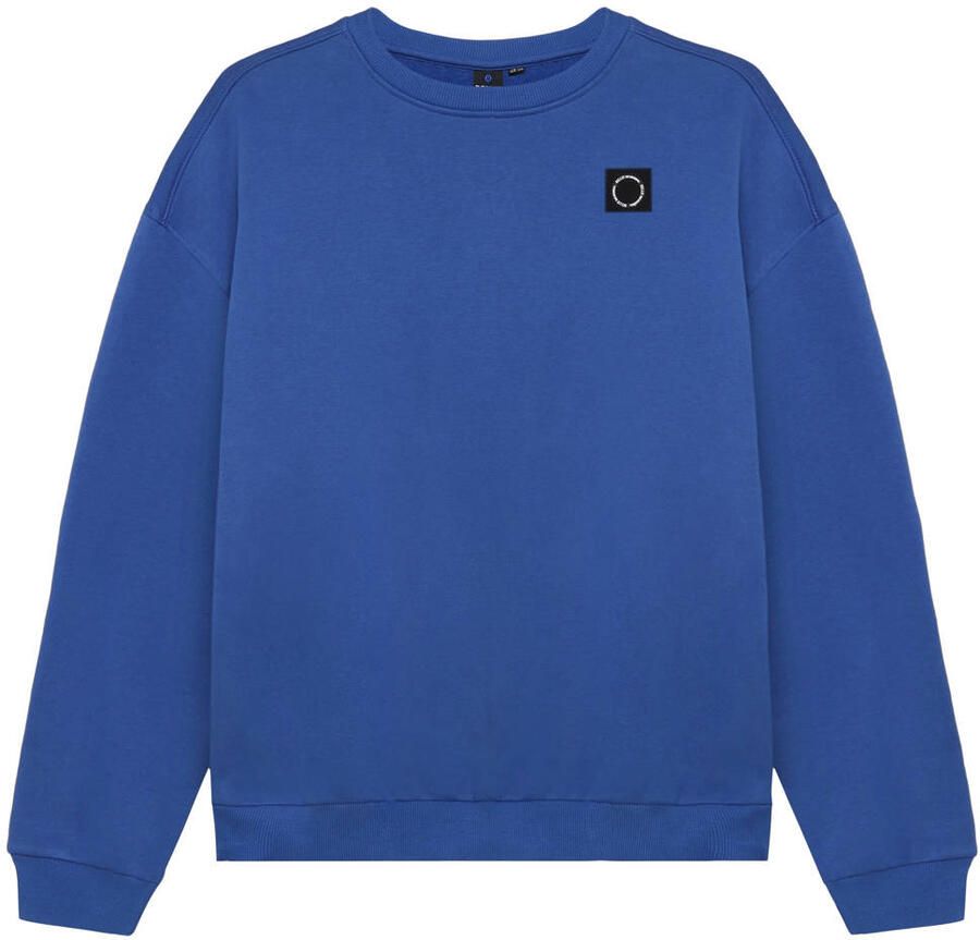 Rellix oversized sweater blauw Effen | Sweater van