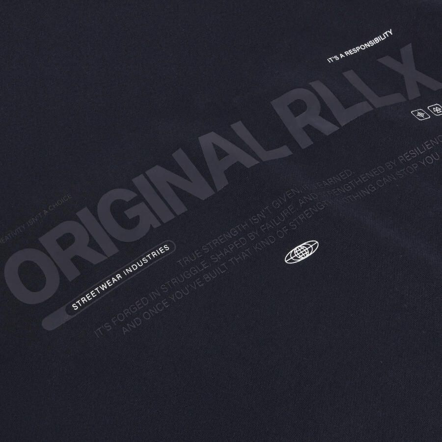 Rellix oversized sweater met backprint marineblauw - Foto 3