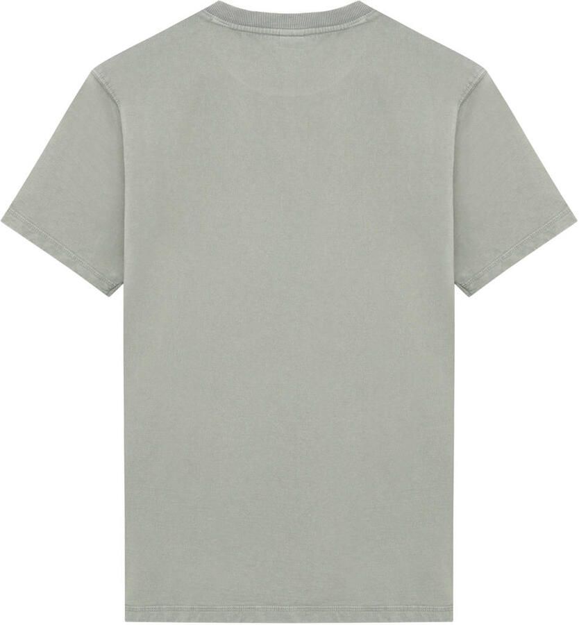 Rellix oversized T-shirt met borduursels en logo grijsgroen - Foto 3