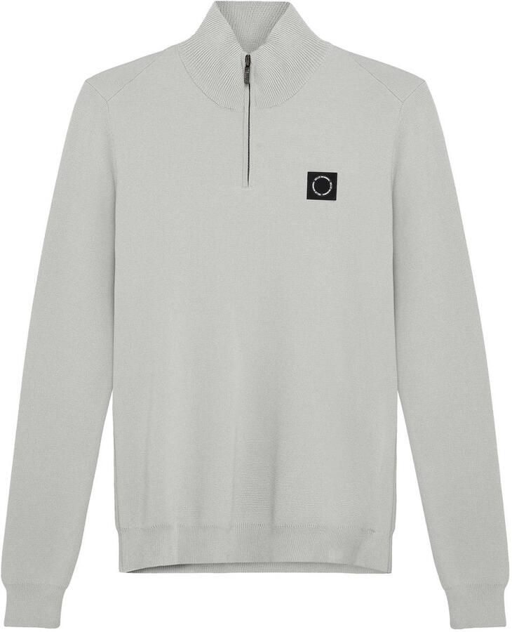 RELLIX Jongens Truien & Vesten Knitwear Zip Collar Lichtgrijs - Foto 4