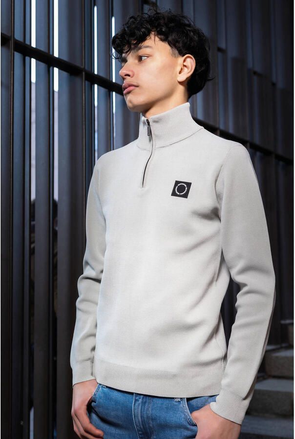 RELLIX Jongens Truien & Vesten Knitwear Zip Collar Lichtgrijs - Foto 5