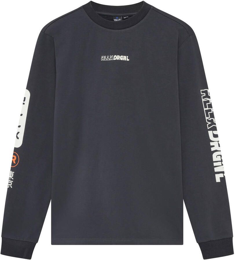 RELLIX Jongens Polo's & T-shirts T-shirt Ls Donkergrijs - Foto 3