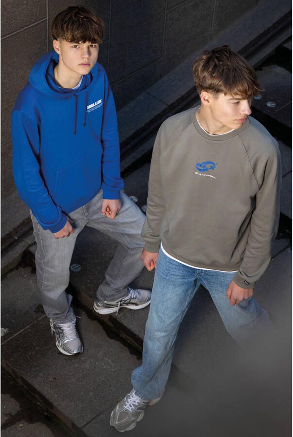 Rellix rechtvallende sweater met backprint blauw Backprint - Foto 2