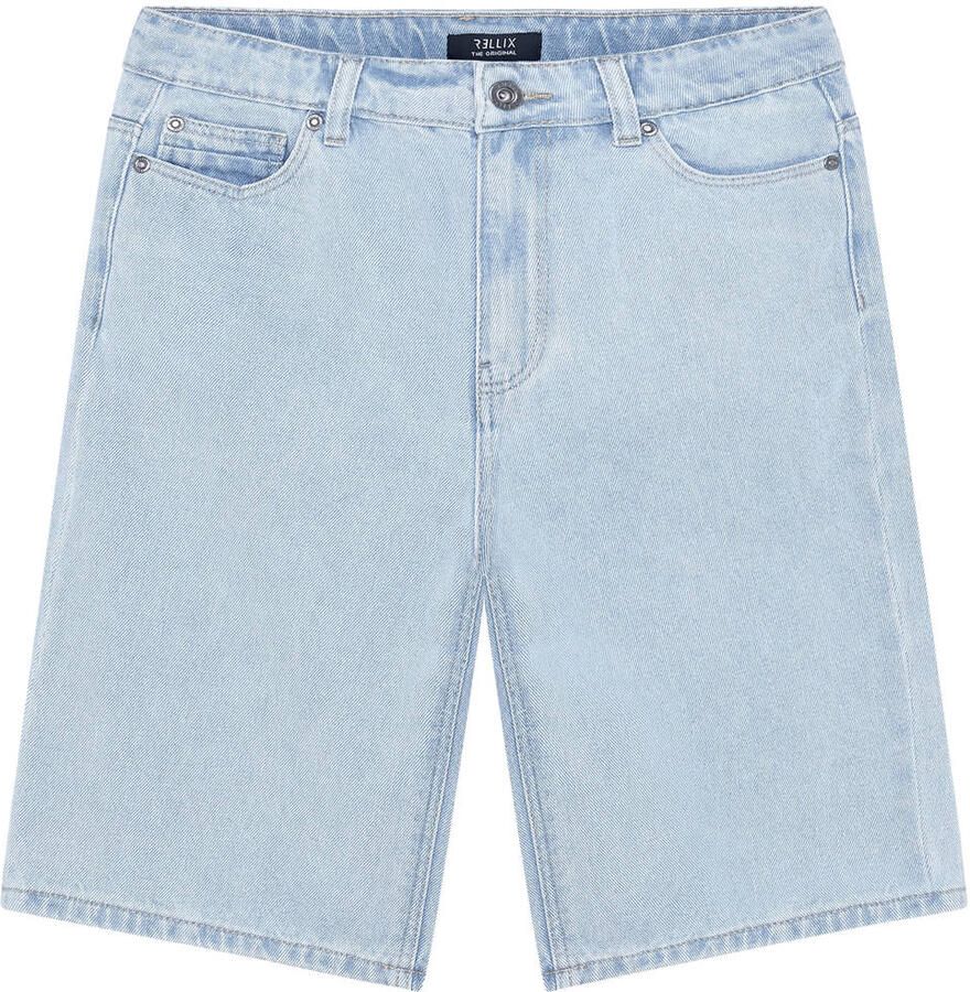 RELLIX Jongens Jeans Denim Shorts Skater Lichtblauw - Foto 4