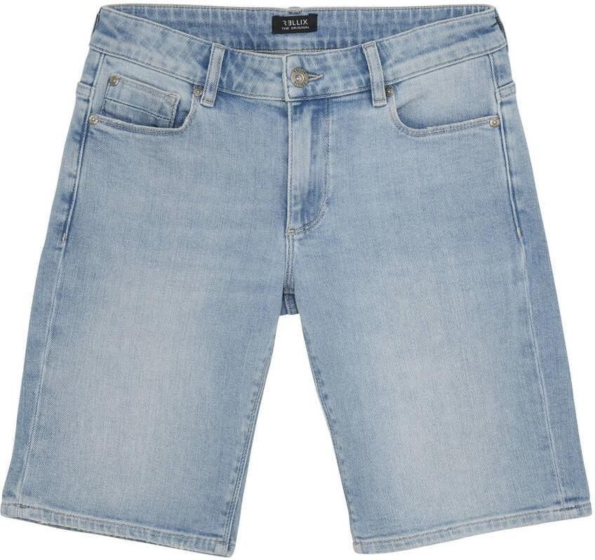 RELLIX Jongens Jeans Denim Short Light Blue Grijs - Foto 3
