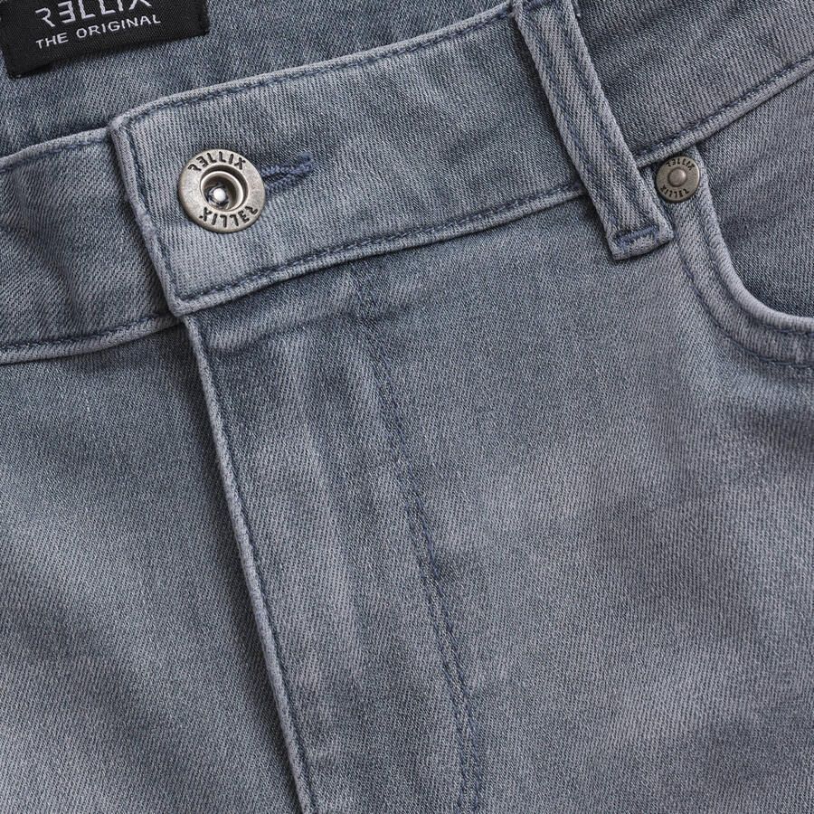 RELLIX Jongens Jeans 2617 Straight Wide Fit Jeans Lichtgrijs - Foto 4