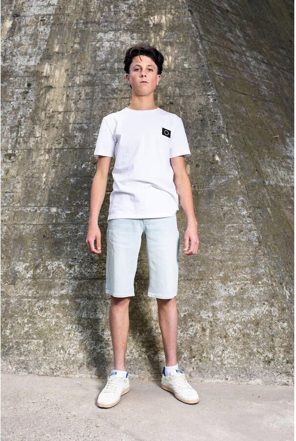 Rellix straight regular waist short light blue denim - Foto 3