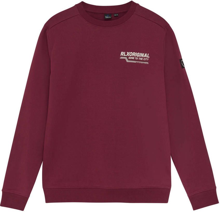 RELLIX Jongens Truien & Vesten Sweater Rlxoriginal Backprint Bordeaux - Foto 5