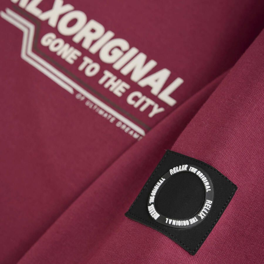 RELLIX Jongens Truien & Vesten Sweater Rlxoriginal Backprint Bordeaux - Foto 4