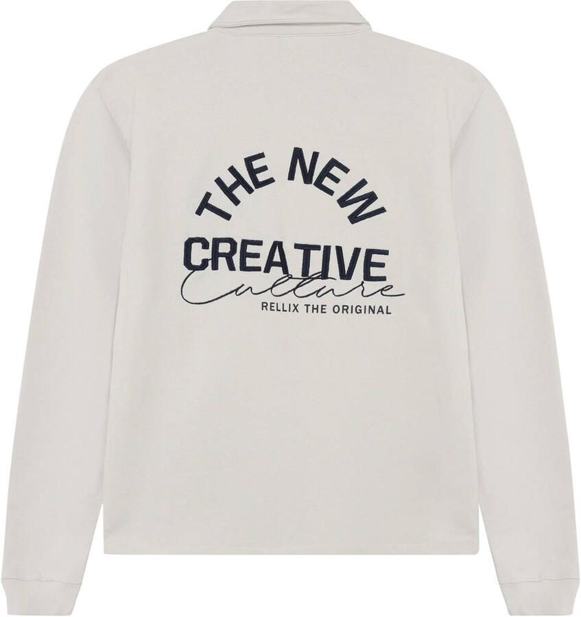 Rellix sweater met backprint grijs - Foto 3