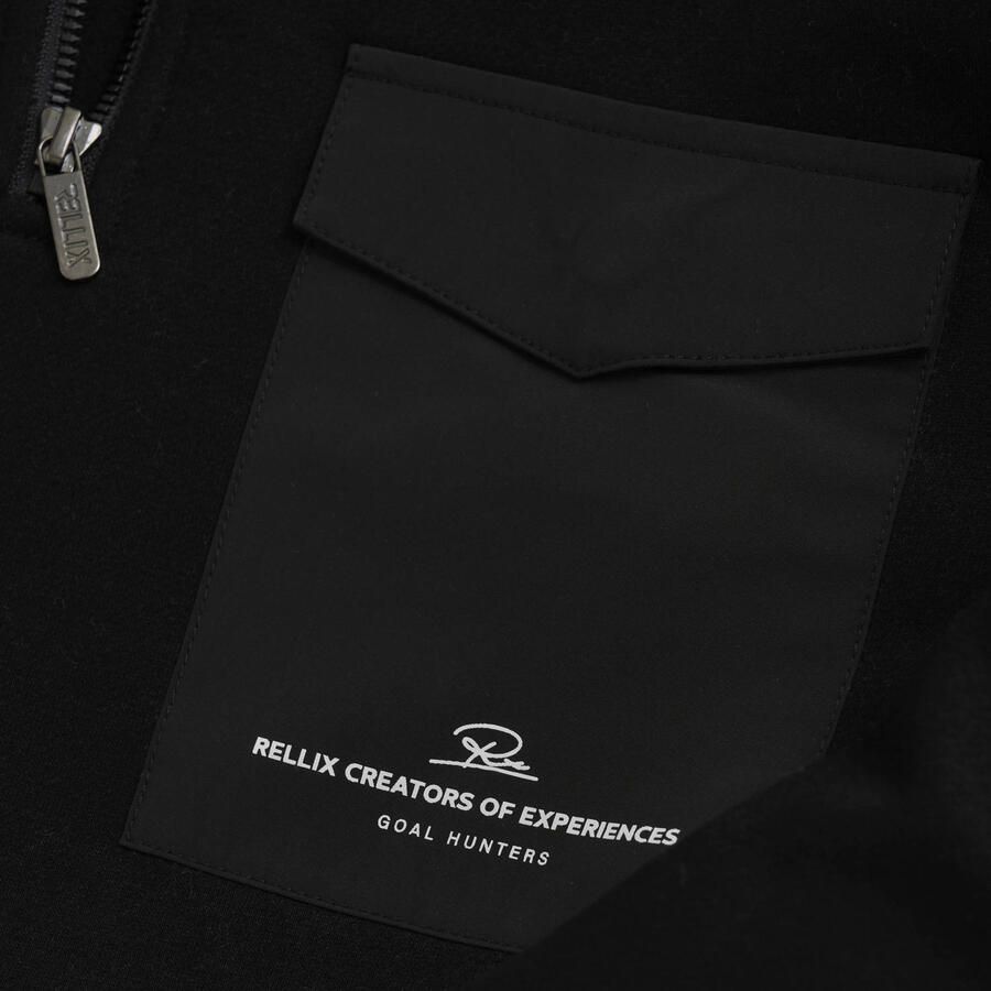 RELLIX Jongens Truien & Vesten Sweater Zip Pocket Zwart - Foto 4