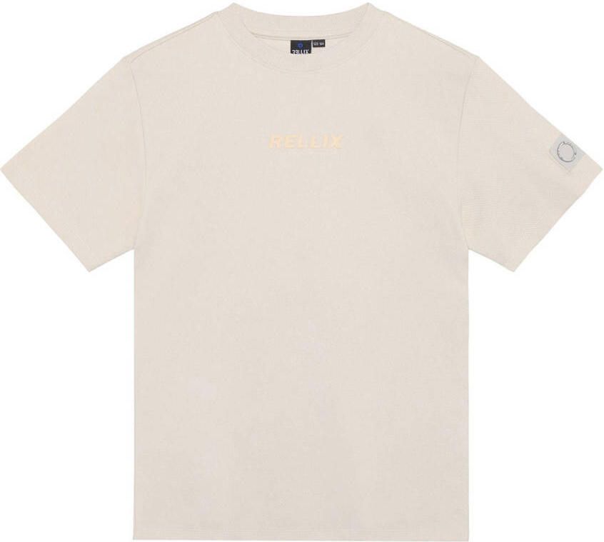 RELLIX Jongens Polo's & T-shirts Oversized T-shirt Twill Creme - Foto 4