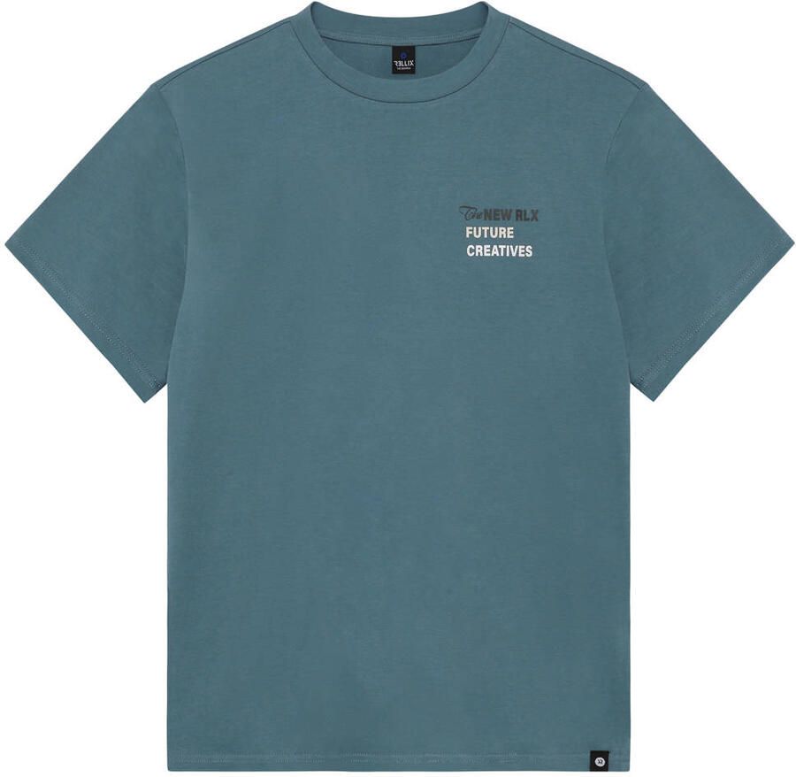 Rellix T-shirt met backprint blauw