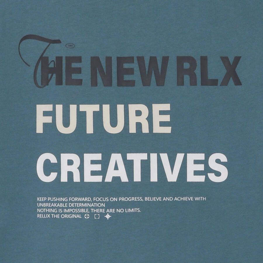 Rellix T-shirt met backprint blauw - Foto 2