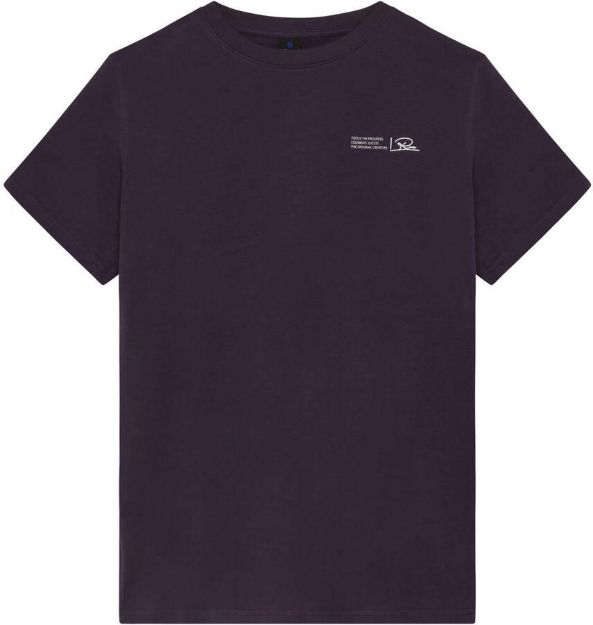 Rellix T-shirt met backprint donkerblauw