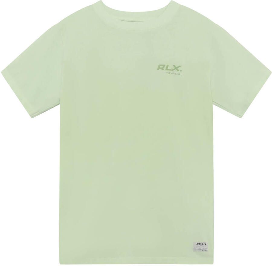 Rellix T-shirt met backprint lichtgroen