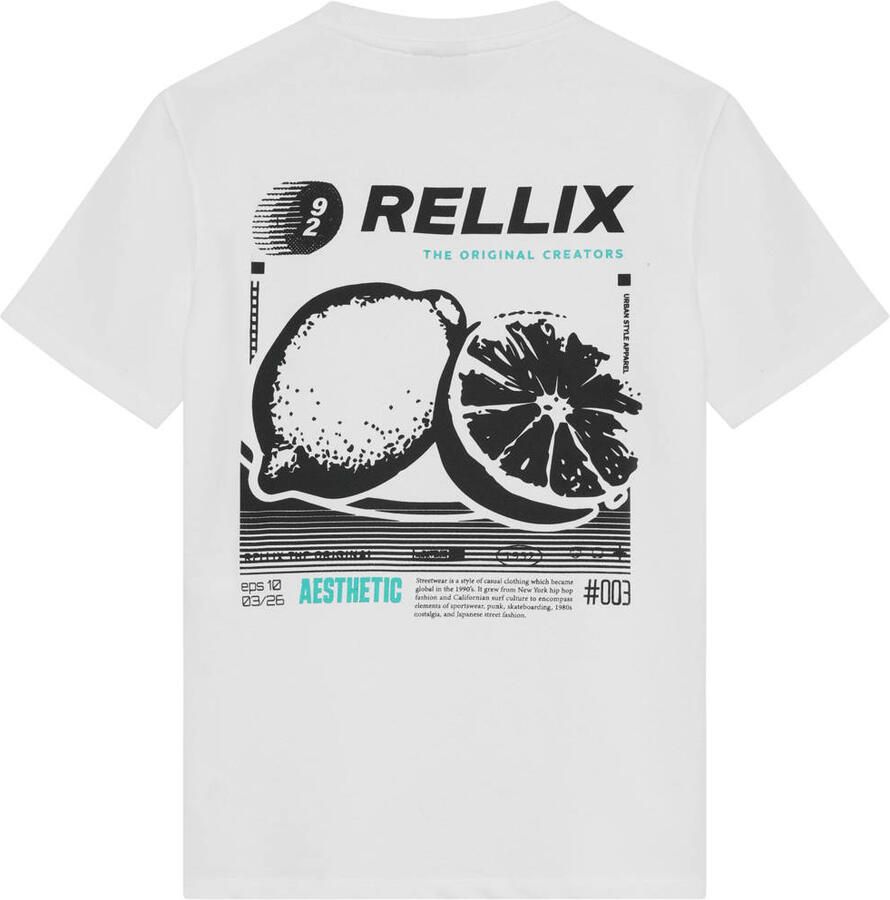 Rellix T-shirt met backprint wit - Foto 3