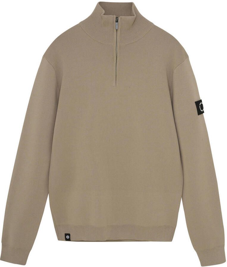 RELLIX Jongens Truien & Vesten Knitwear Zip Collar Bruin - Foto 4