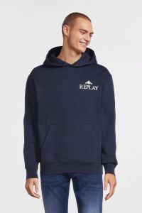 REPLAY hoodie blue navy