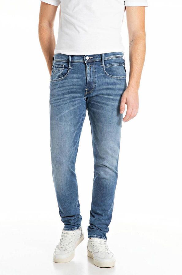 REPLAY ANBASS Hyperflex slim fit jeans medium blue - Foto 3
