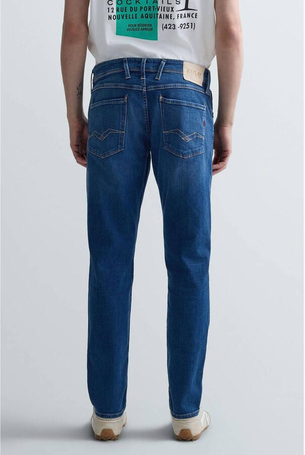 REPLAY ANBASS slim fit jeans dark blue denim - Foto 3