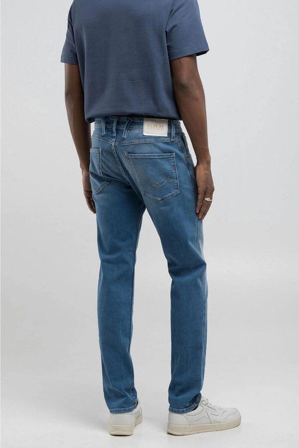 Replay Slim fit jeans met 5-pocketmodel Model 'Anbass' - Foto 3