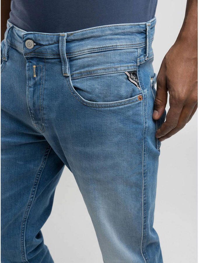 Replay Slim fit jeans met 5-pocketmodel Model 'Anbass' - Foto 2