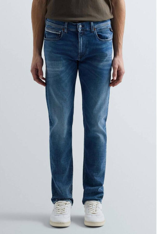 REPLAY GROVER straight leg jeans blauw