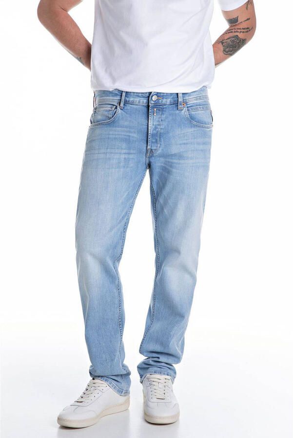 Replay Straight fit jeans in 5-pocketmodel model 'GROVER' - Foto 6