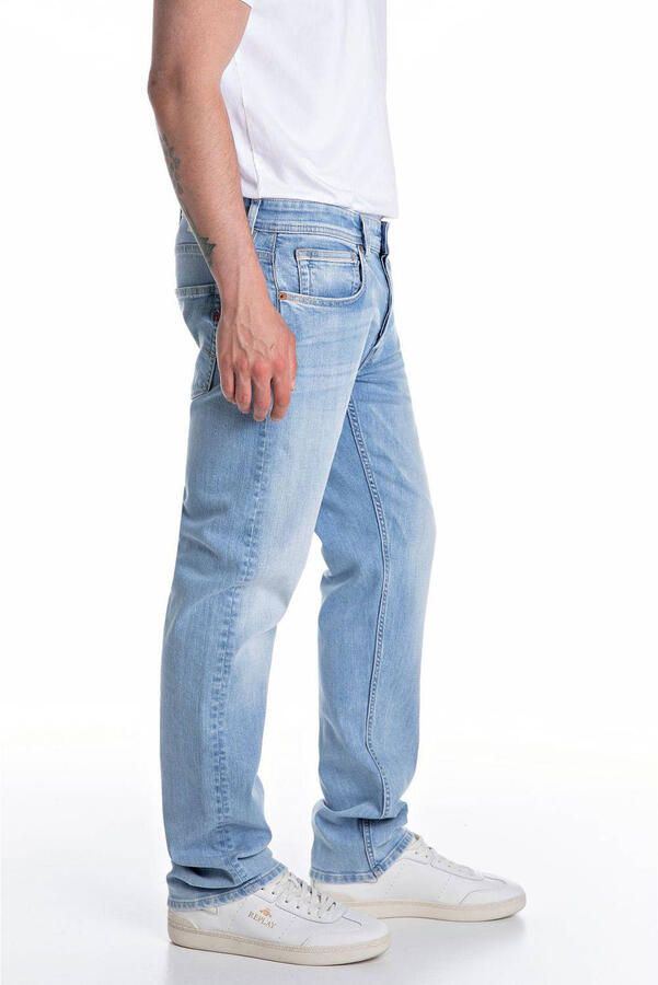 Replay Straight fit jeans in 5-pocketmodel model 'GROVER' - Foto 5