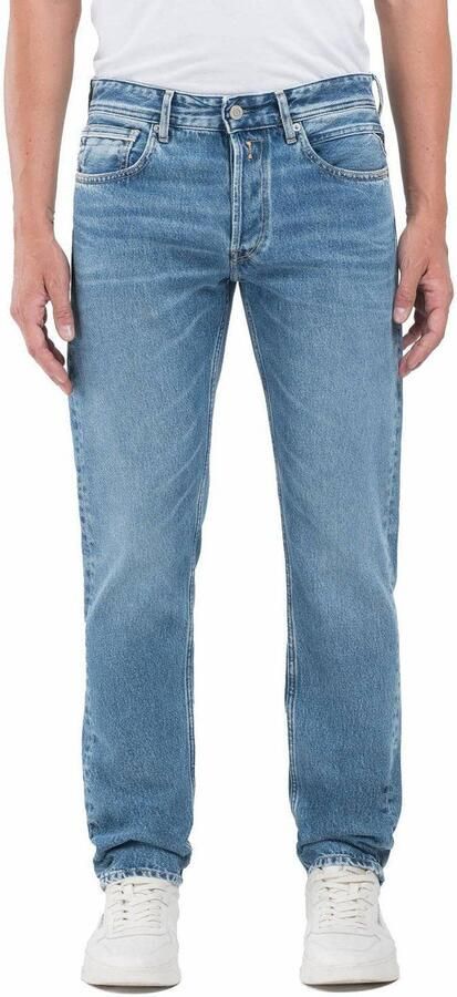 Replay Straight fit jeans in 5-pocketmodel model 'Grover' - Foto 2