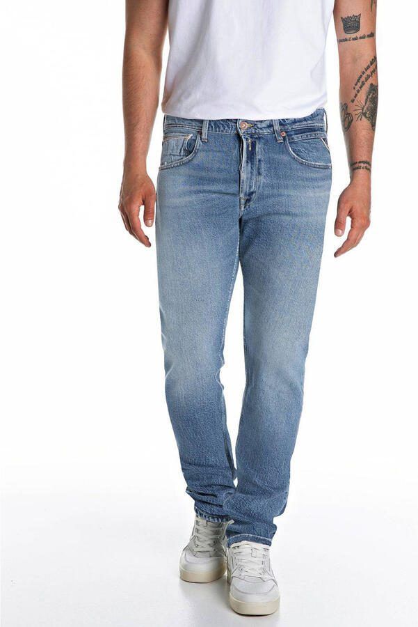 REPLAY GROVER straight leg jeans medium blue