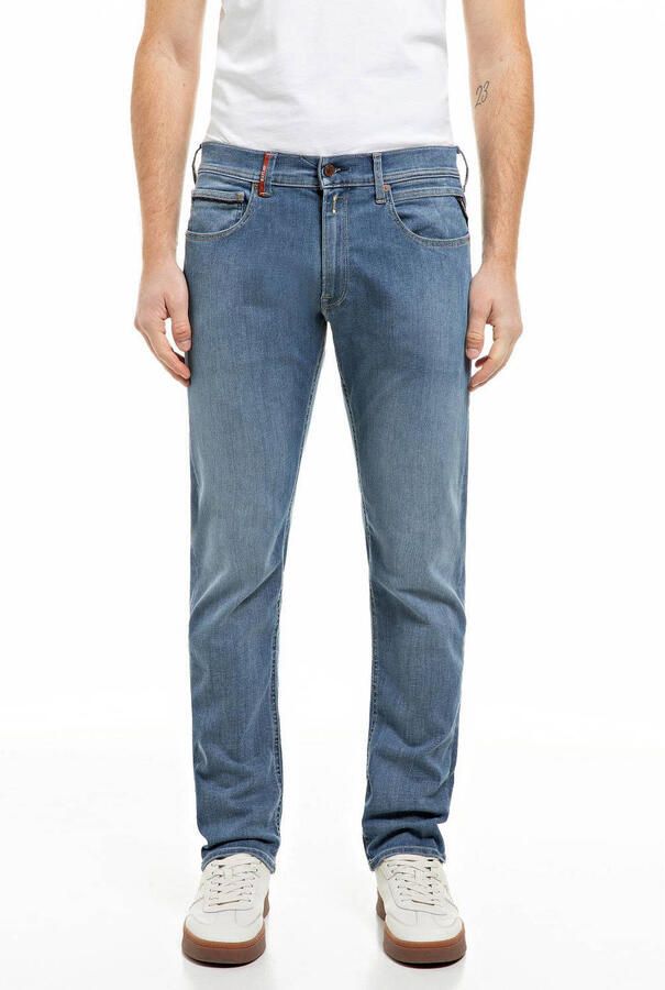 REPLAY GROVER straight leg jeans mediumblauw