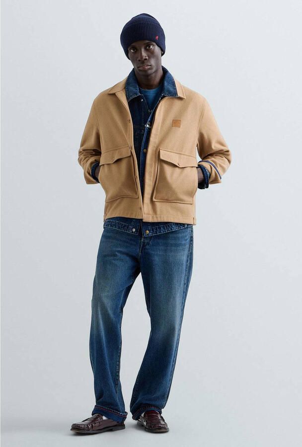 REPLAY jacket met wol iced coffee - Foto 3