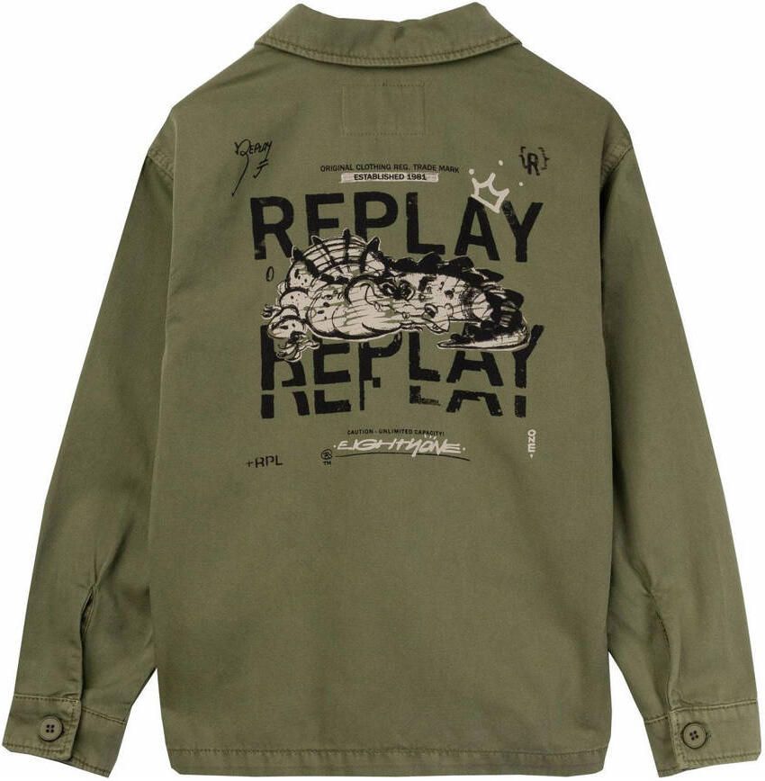 REPLAY longsleeve groen