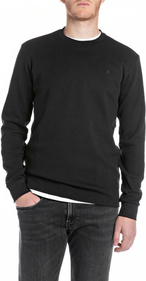 Replay Sweatshirt met structuurmotief - Foto 4