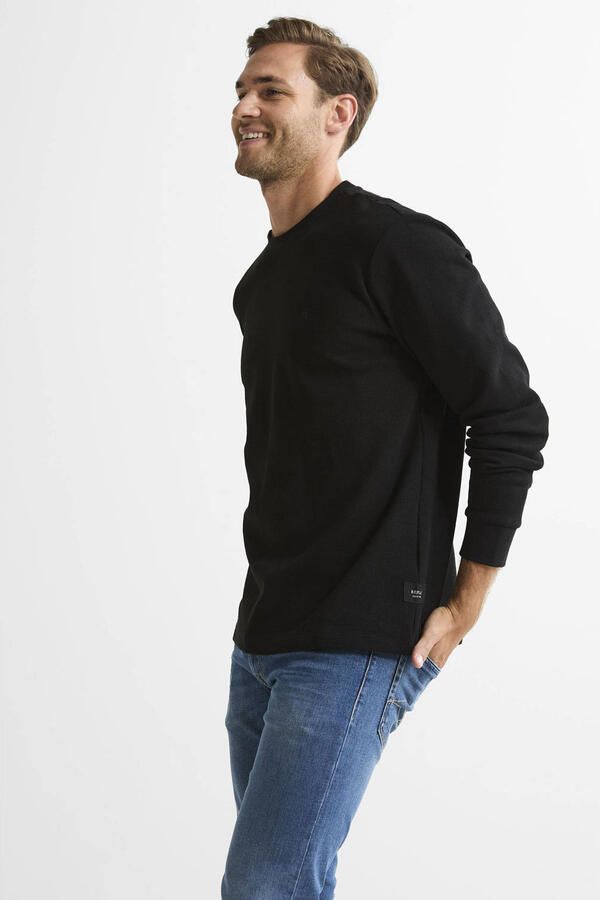 Replay Sweatshirt met structuurmotief - Foto 2
