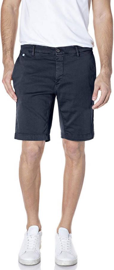 REPLAY regular chino short donkerblauw