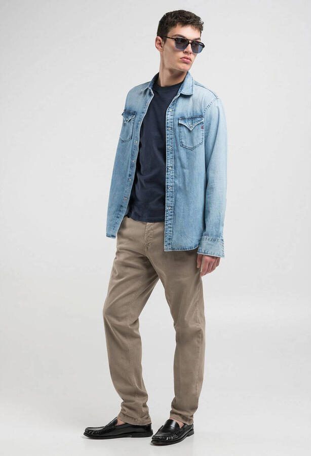 Replay Beige Cargo Broek Beige Heren - Foto 3