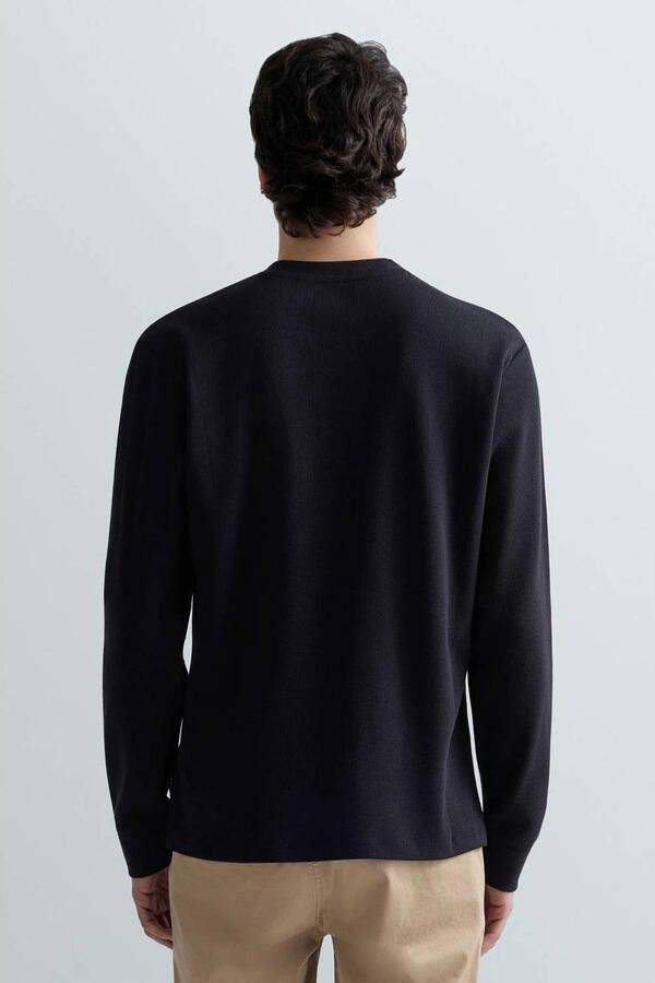 Replay T-Shirt Lange Mouw WAFFLE FABRIC M3101 .000.85204 - Foto 2