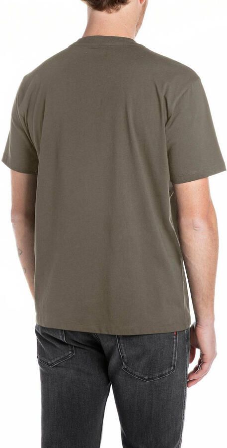 Replay T-shirt Korte Mouw M3098.2660-759 MUD GREEN