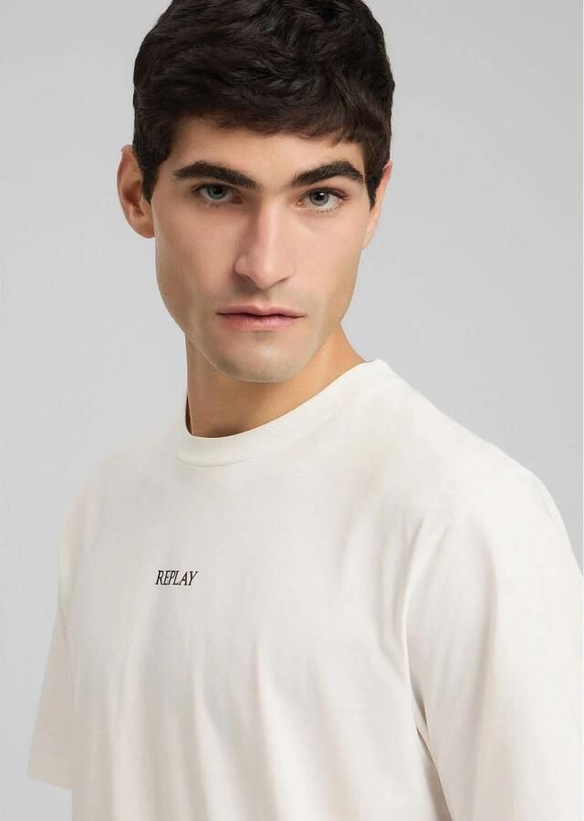Replay T-shirt Korte Mouw M3098.2660-011 NATURAL WHITE - Foto 2