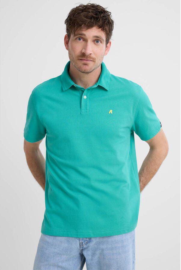 REPLAY regular polo turquoise