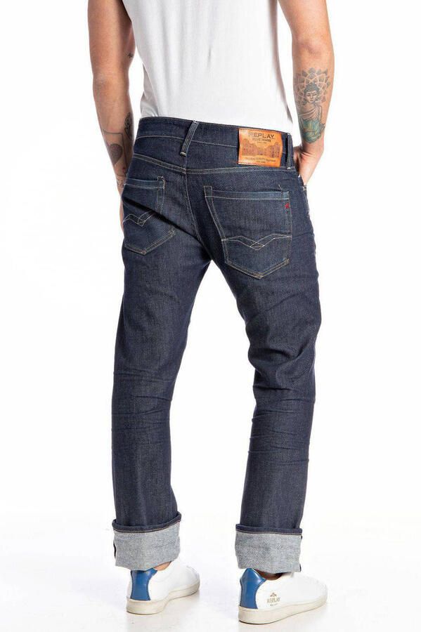 REPLAY regular slim fit jeans WAITOM dark blue - Foto 5