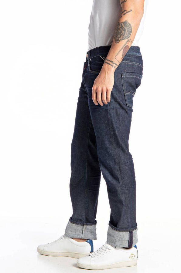 REPLAY regular slim fit jeans WAITOM dark blue - Foto 6