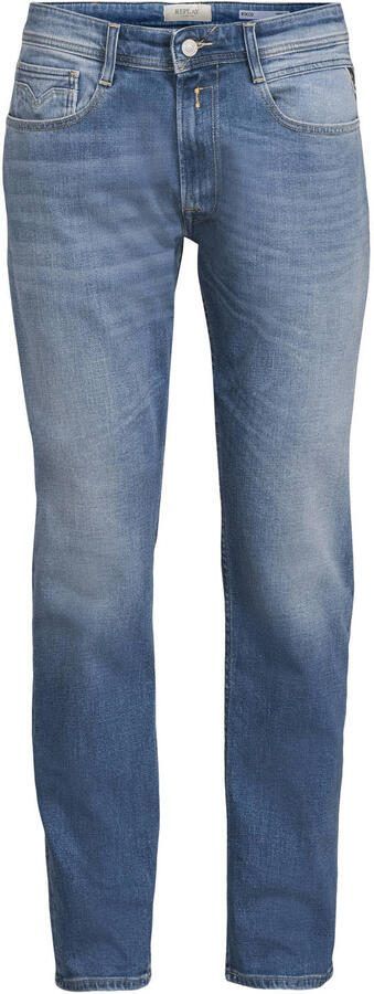 REPLAY ROCCO relaxed straight leg jeans medium blue